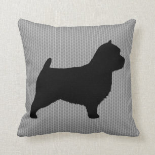 Norwich Terrier Silhouette Cushion
