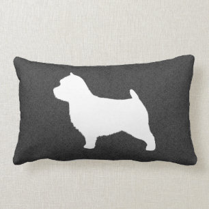 Norwich Terrier Silhouette Lumbar Cushion