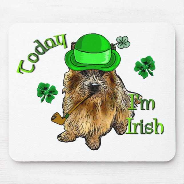 Norwich Terrier St Patricks Mouse Pad (Front)