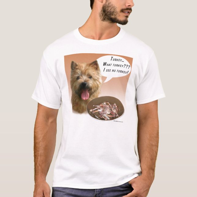 Norwich Terrier Turkey T-Shirt (Front)