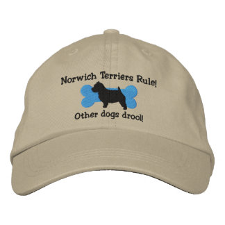 Norwich Terriers Rule Embroidered Hat