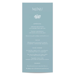 Norwich Wedding Dinner Menu