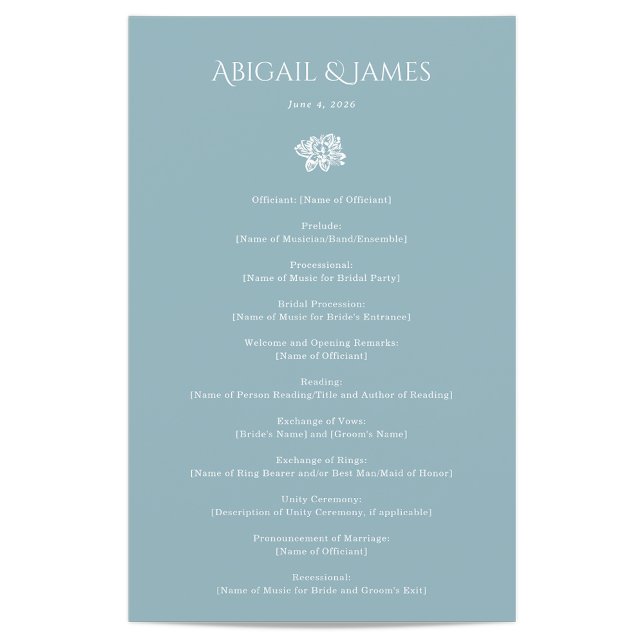 Norwich Wedding Program (Creator Uploaded)