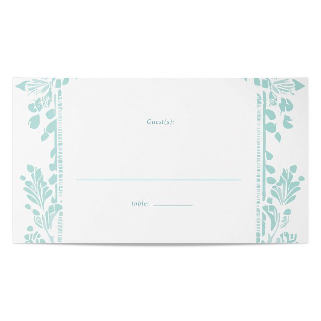 Norwich Wedding Table Placecard (Classic Place Card Design with Room for Writing Guest's Name)