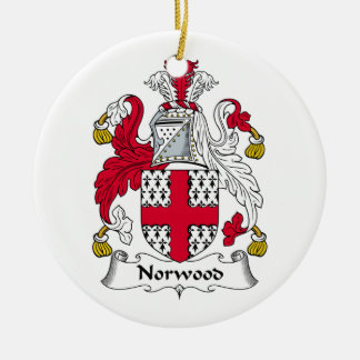 Norwood Family Crest Ceramic Tree Decoration