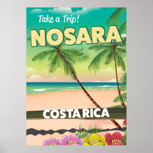 Nosara Costa Rican travel poster