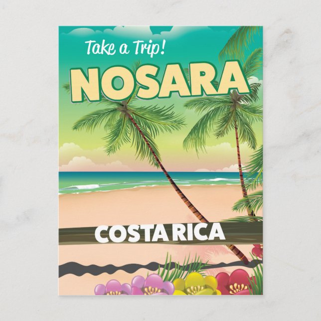 Nosara Costa Rican travel poster Postcard (Front)