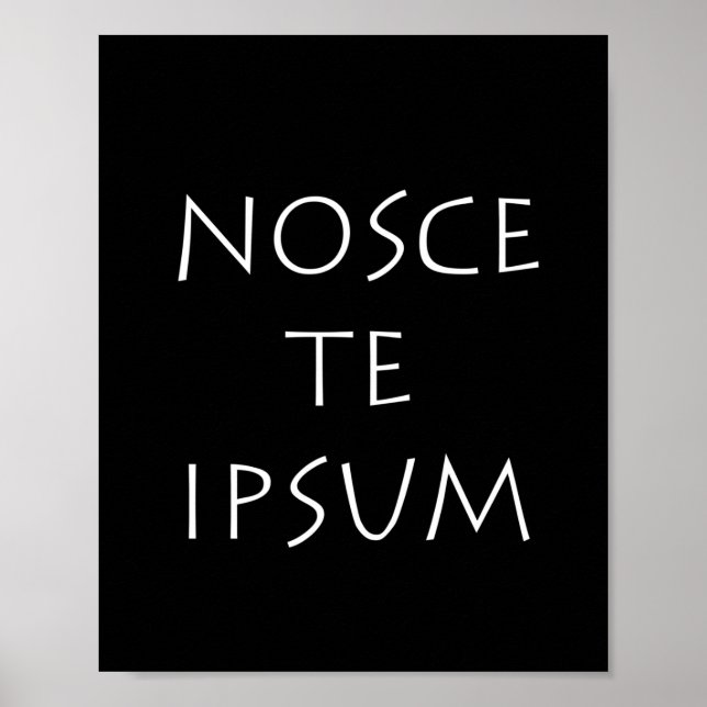 Nosce te ipsum poster (Front)