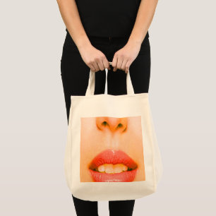 Nose and Mouth Large Tote Bag