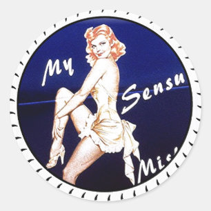 NOSE ART CLASSIC ROUND STICKER