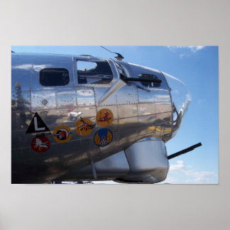 Nose Art Detail of B-17 "Yankee Lady" Poster