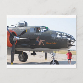 nose art 'show me' postcard