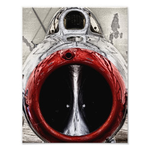 Nose of the plane photo print