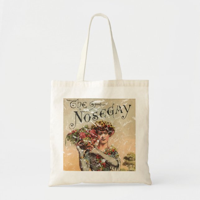 Nosegay - 1900 - distressed tote bag (Front)