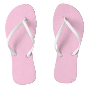 Nosegay Light Pink Solid Colour Print, Blush Jandals