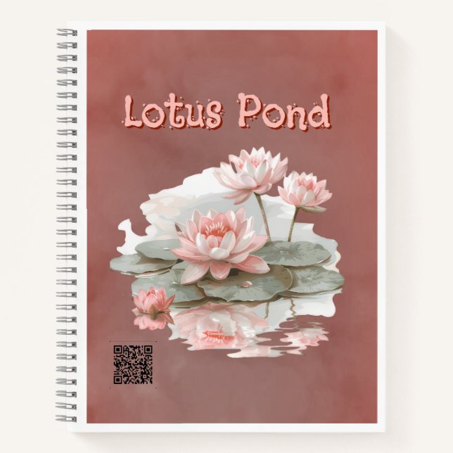 Nosegay Lotus Pond Notebook (Front)