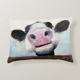 Nosey Cow 'Hey! How's It Goin'?' Pillow Cushion