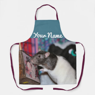 Nosey rat apron