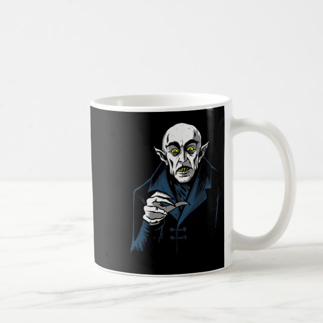 Nosferatu Halloween Vampire Horror Dracula  Coffee Mug (Right)