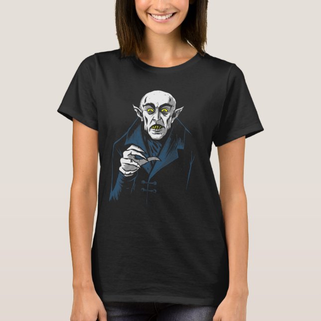 Nosferatu Halloween Vampire Horror Dracula  T-Shirt (Front)