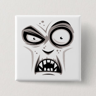 Nosferatu Vampire Face 15 Cm Square Badge