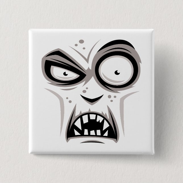 Nosferatu Vampire Face 15 Cm Square Badge (Front)