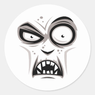 Nosferatu Vampire Face Classic Round Sticker