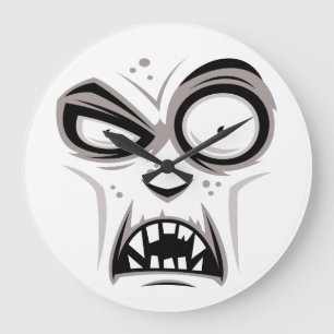 Nosferatu Vampire Face Large Clock