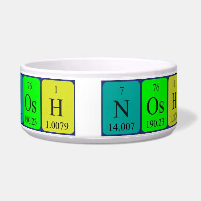 Nosh periodic table name pet bowl 2A (Right)