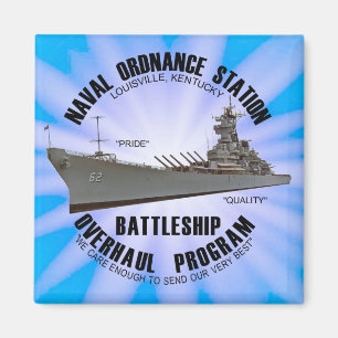 NOSL Battleship Overhaul Program Magnet Blue
