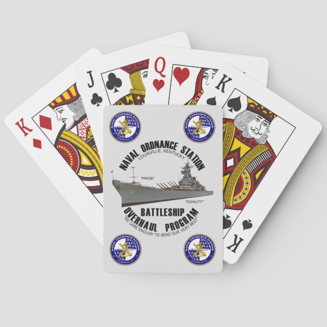 NOSL Battleship Overhaul Program Playing Cards (Back)