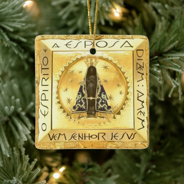 Nossa Senhora da Conceição Aparecida Ceramic Ornament (Tree)
