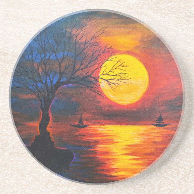 Nostalgia  beverage coaster (Front)