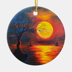 Nostalgia ceramic tree decoration