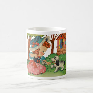 NOSTALGIA CHILD'S ILLUSTRATION 1940S COFFEE MUG