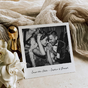 Nostalgia Instant Photo Look Wedding Save The Date