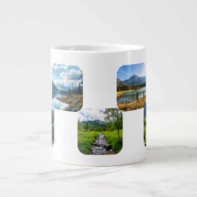 nostalgia vacation personalise large coffee mug (Front)