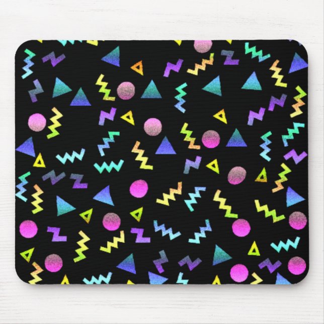 Nostalgic 80s 90s arcade / movie theatre / bowling mouse pad (Front)