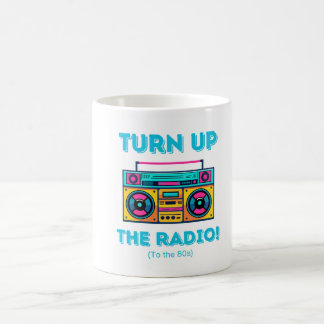 nostalgic 80's inspired boombox mug