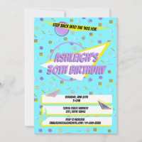 Nostalgic 90s Pattern Throwback Birthday Party