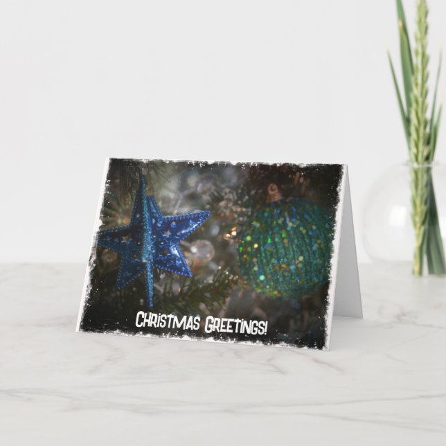 Nostalgic and Vintage Style Christmas Holiday Card (Front)