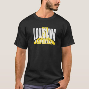 Nostalgic Baton Rouge Cool Purple & Yellow Louisia T-Shirt