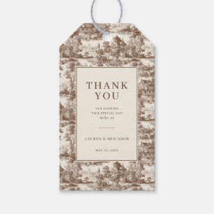 Nostalgic Beige Vintage House Landscape Gift Tags
