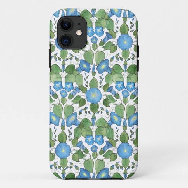 Nostalgic Blue Morning Glory Iphone 5/5s Case (Back)