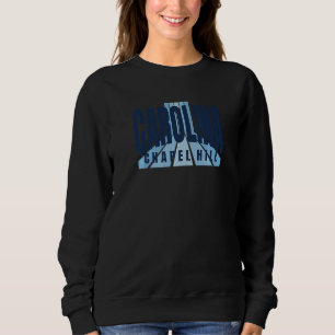 Nostalgic Chapel Hill BlueLight Blue Cool Carolina Sweatshirt