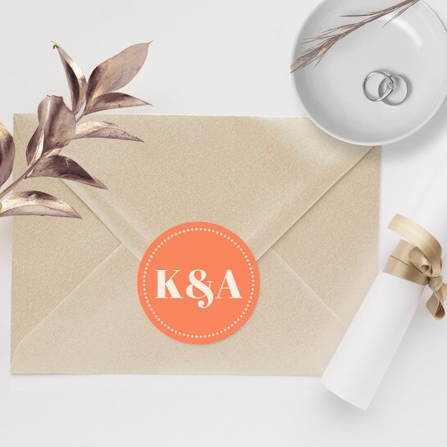 Nostalgic Charm Retro Wedding Classic Round Sticker (Creator Uploaded)