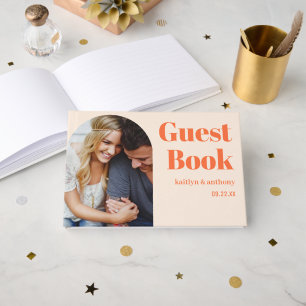 Nostalgic Charm Retro Wedding Guest Book