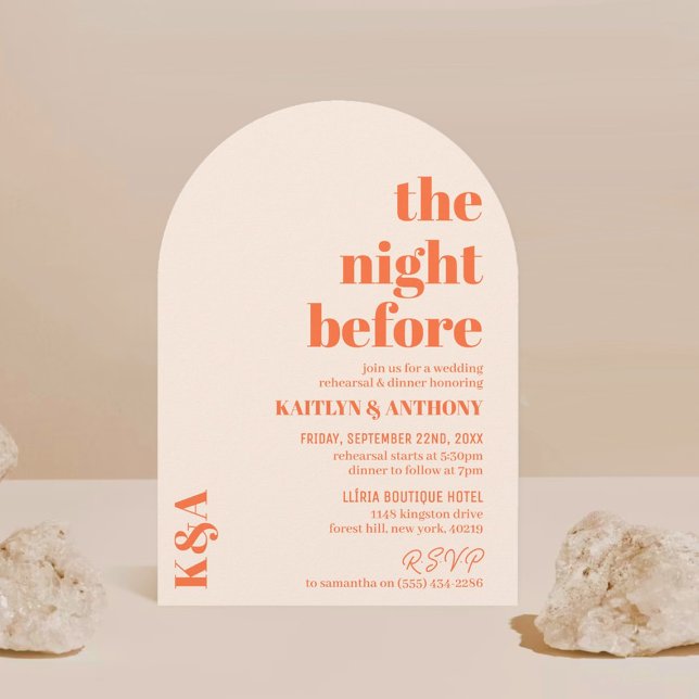 Nostalgic Charm Retro Wedding Rehearsal Dinner Invitation (Creator Uploaded)