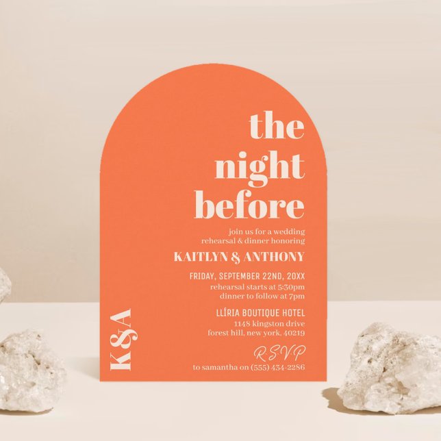 Nostalgic Charm Retro Wedding Rehearsal Dinner Invitation (Creator Uploaded)