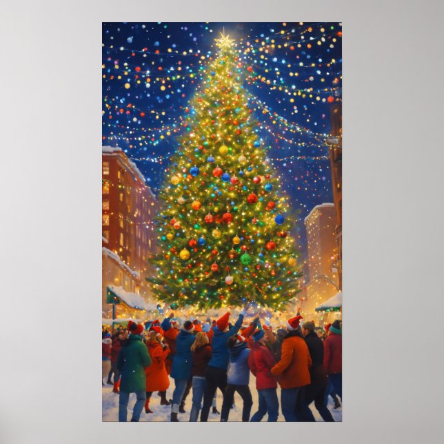  "Nostalgic Charm: Vintage Christmas Art Poster (Front)